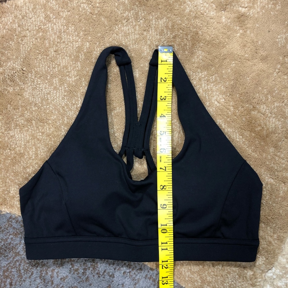 Women’s Black Workout Sports Bra, Size Medium - Picture 6 of 7